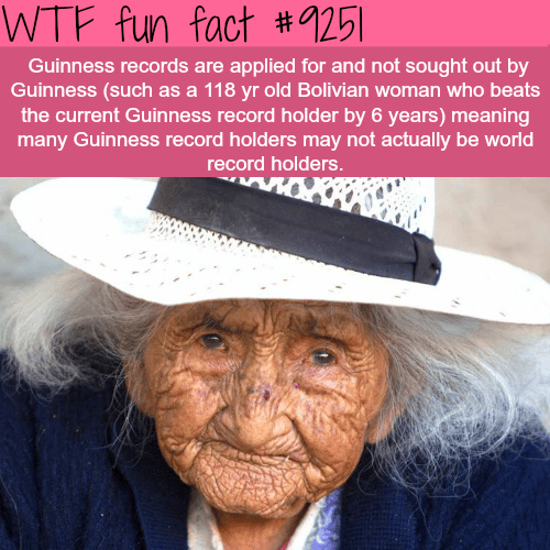 Guinness Records - WTF fun facts