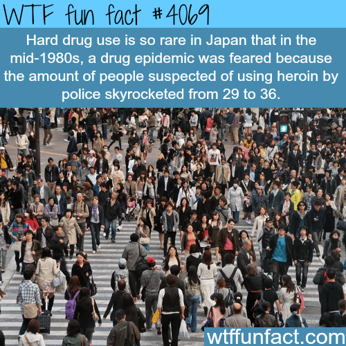 Hard drug use in Japan - WTF fun facts