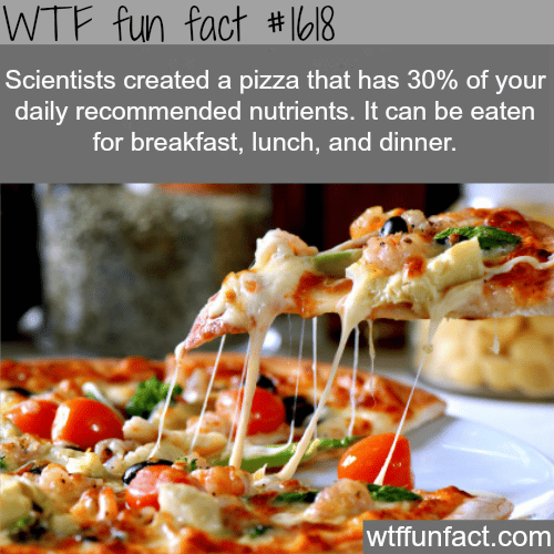 Healthy pizza created by scottish scientists - WTF fun facts