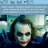 heath ledger as the joker wtf fun fact