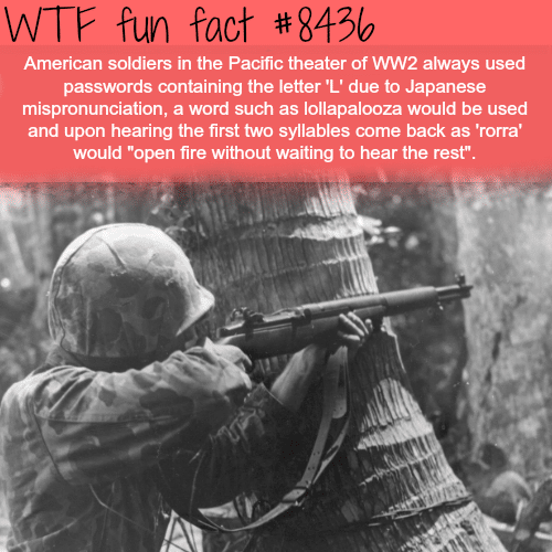 How Americans used to identify Japanese soldiers in WW2 - WTF fun facts
