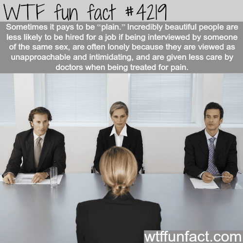 How being ugly can pay -  WTF fun facts