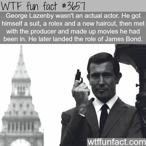 How George Lazenby became a James Bond actor -  WTF fun facts