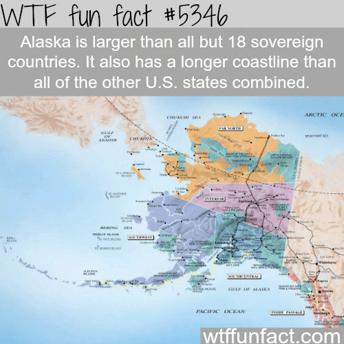 How long is Alaska - WTF fun facts