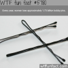 how many bobby pins are lost each year wtf fun