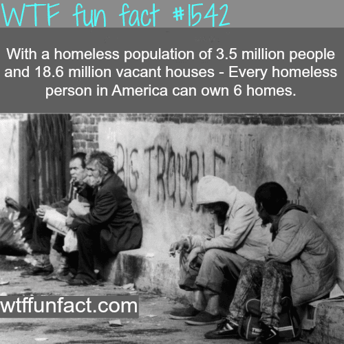 How many homeless people in U.S. - wtf fun facts