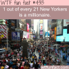 how many millionaires in new york wtf fun facts