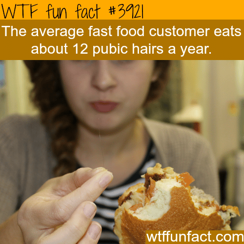 How many pubic hair do you eat a year? - WTF fun facts 