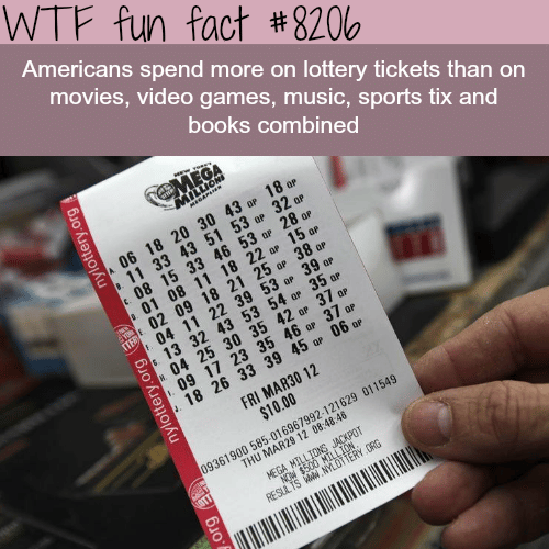 How much money Americans are spending on Lottery - WTF fun fact