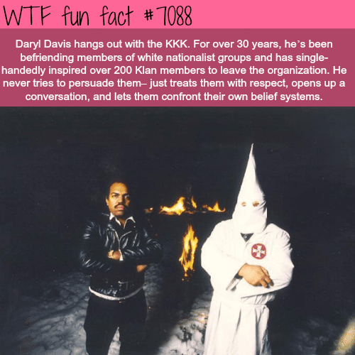 How one man inspired 200 KKK members to leave the organization - WTF fun facts