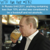 how russia classified alcoholic beverages wtf