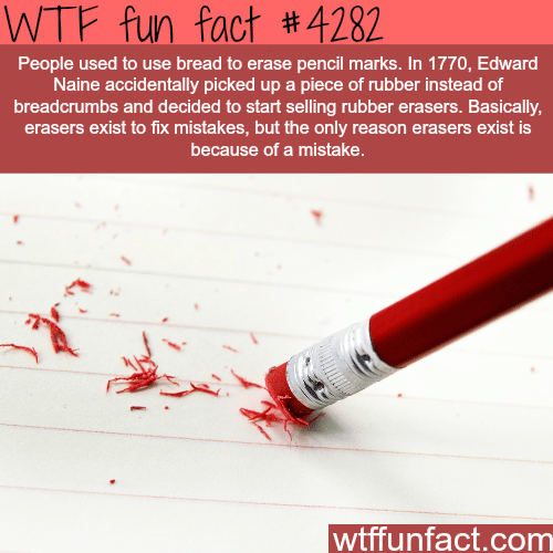 How the eraser was invented -  WTF fun facts