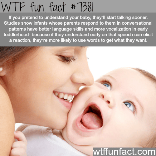 How to make your baby talk at a vert early age - WTF fun facts