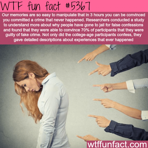How your memories can be manipulated - WTF fun facts
