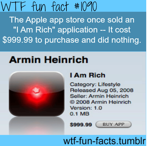 I am rich app  — click here for source 
