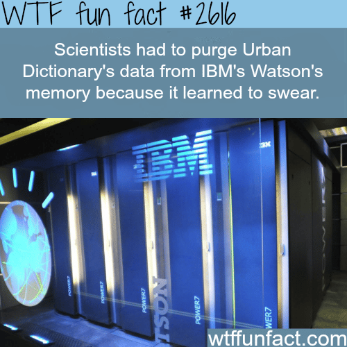 IBM’s Watson’s Learning how to swear - WTF fun facts
