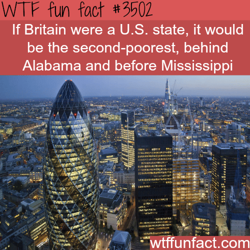 If Britain were a U.S. state -  WTF fun facts