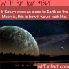 if saturn were close to earth