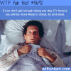 if you dont get enough sleep wtf fun fact