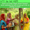indian village celebrates the birth of girls by