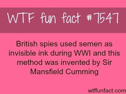 Invisible ink - WTF fun facts