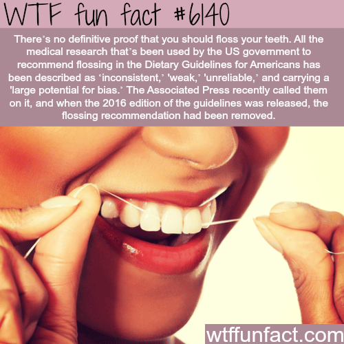Is flossing your teeth beneficial? - WTF fun facts