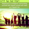 is happiness contagious wtf fun facts