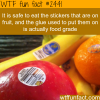 is it safe to eat fruit stickers
