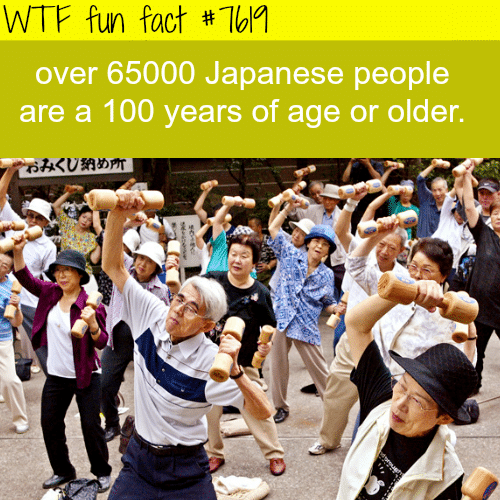Japan population that is over 100 years old - FACTS 