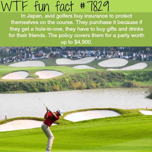 Japan weird hole-in-one tradition - WTF fun facts