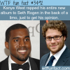 kanye west raps to seth rogen wtf fun facts