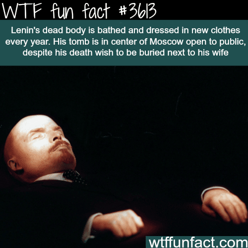 Lenin’s dead body in Moscow -  WTF fun facts