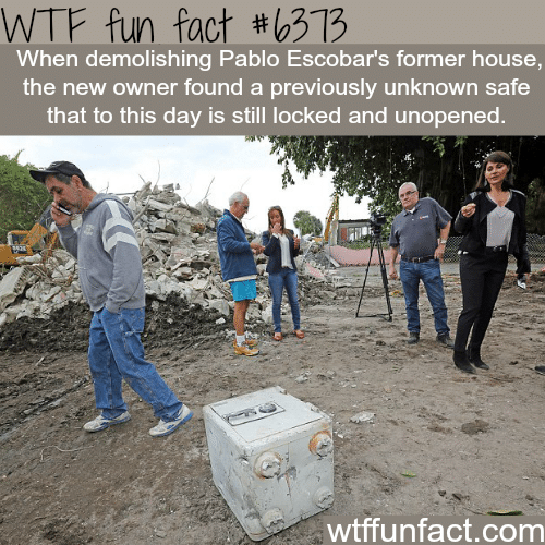 Locked safe found in Pablo Escobar’s house - WTF fun facts