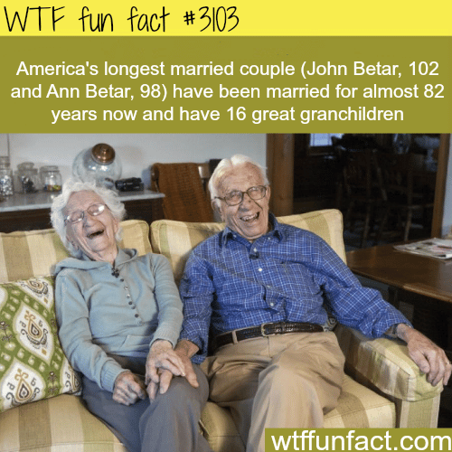 Longest married couple in America -  WTF fun facts