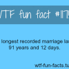 longest recorded marriage