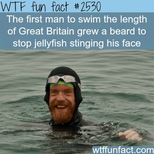 Man swims the length of Great Britain - WTF fun facts