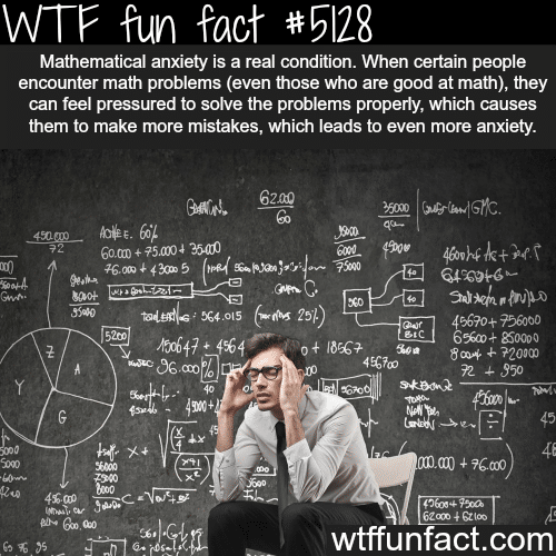 Mathematical anxiety - WTF fun facts