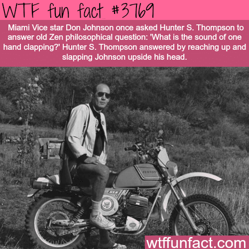 What is the sound of one hand clapping?  - WTF fun facts