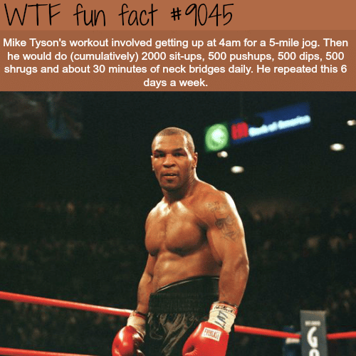 Mike Tyson’s workout - WTF fun facts