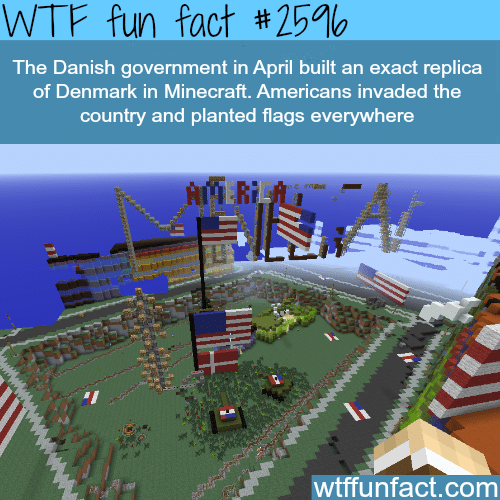 Minecraft Denmark invaded by Americans - WTF fun facts