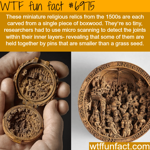 Miniature religious relics from the 1500s - WTF fun fact