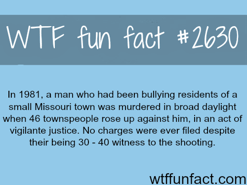 Missouri man murdered by residents - WTF fun facts