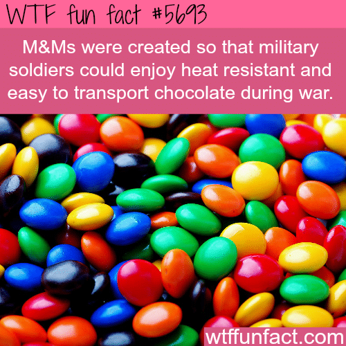 M&Ms were created for the military - WTF fun fact