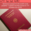 most powerful passport wtf fun fact
