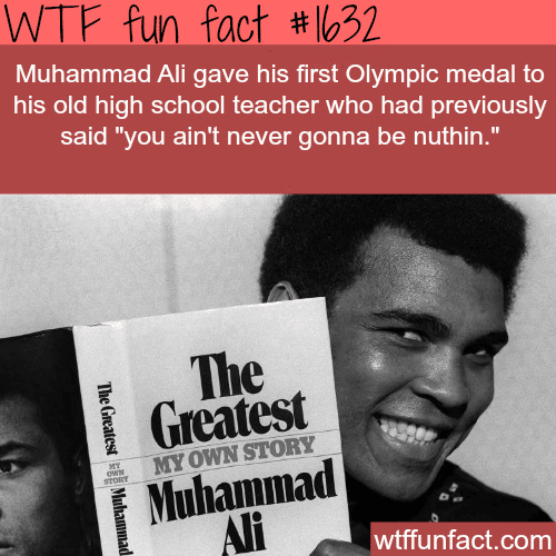 Muhammed Ali Olympic medal - WTF fun facts