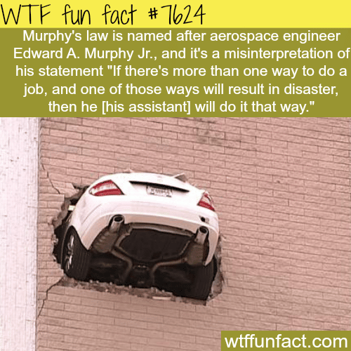 Murphy’s law - WTF fun facts