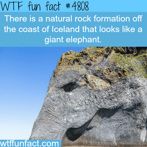 Natural rock formation that look like a giant elephant - WTF fun facts