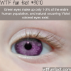 natural violet colored eyes