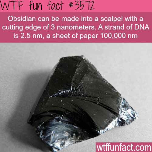 Obsidian -  WTF fun facts
