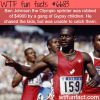 olympic sprinter was unable to catch kids who